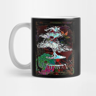 Japanese Bonsai Tree Garden Art Collage Art 96 Mug